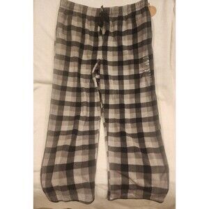 Dip Sleepwear Grey Plaid Flannel Pattern Pajama Bottoms Men Size XL